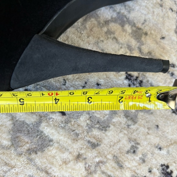 Stuart Weitzman knee high 5” stiletto suede black/gray sock boot 6.5 new REDUCED - Picture 8 of 8